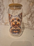 Yorkie Glass tumbler